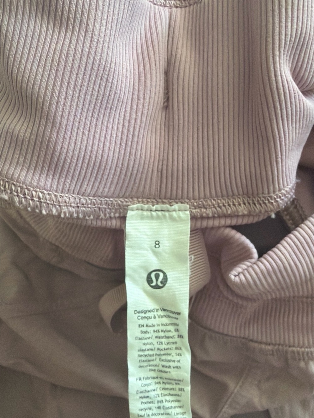 lululemon athletica rose blush Jogger Pants - Picture 2 of 2